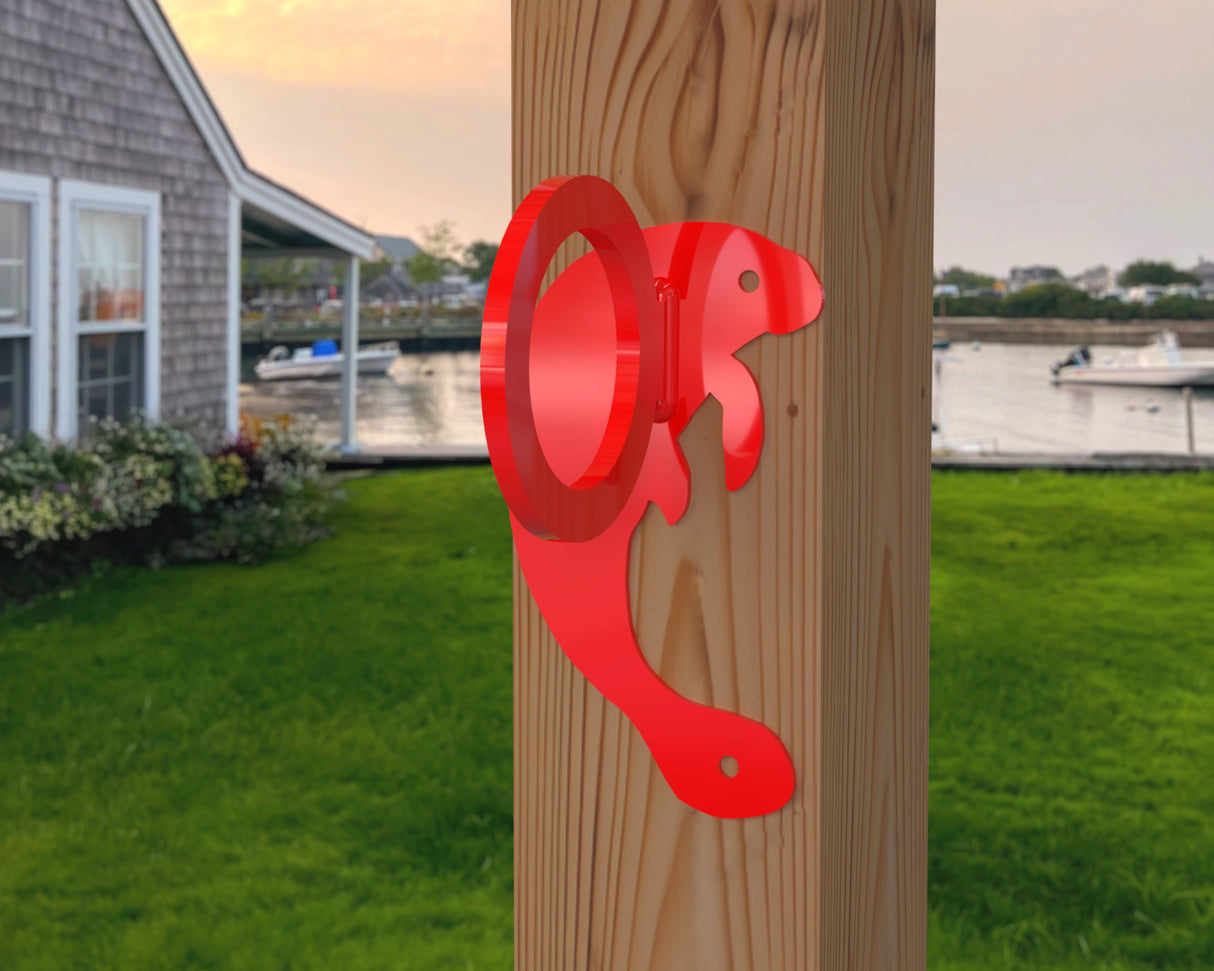 Manatee Nautical Rope Ring, Light Strand Holder (3 sizes available) - Madison Iron and Wood