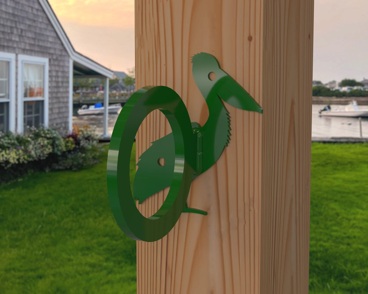 Pelican Nautical Rope Ring, Light Strand Holder (3 sizes available) - Madison Iron and Wood