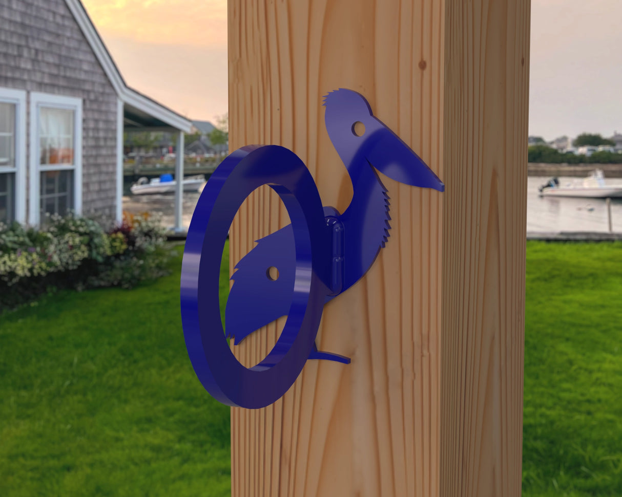 Pelican Nautical Rope Ring, Light Strand Holder (3 sizes available) - Madison Iron and Wood