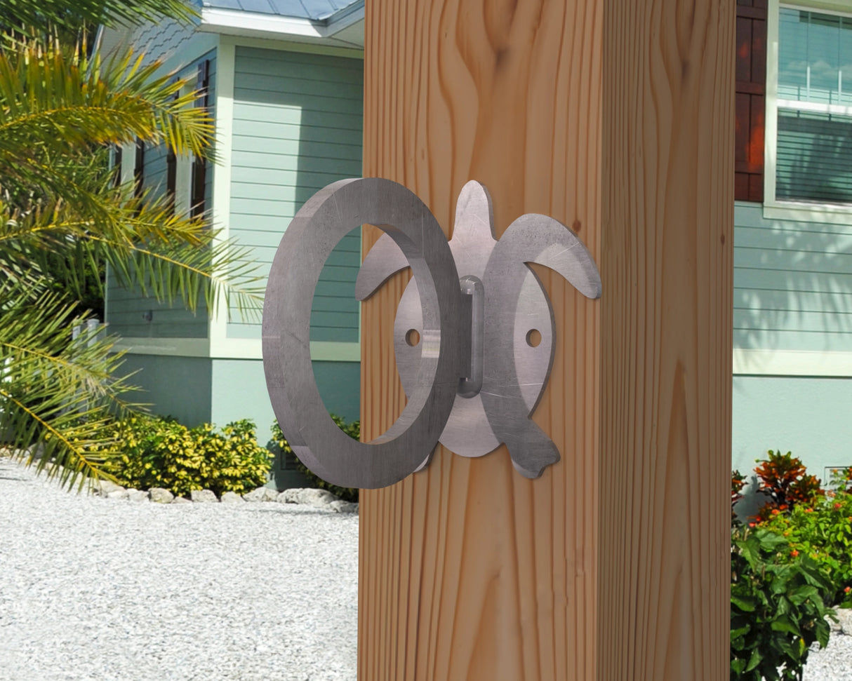 Sea Turtle Nautical Rope Ring, Light Strand Holder (3 sizes available) - Madison Iron and Wood