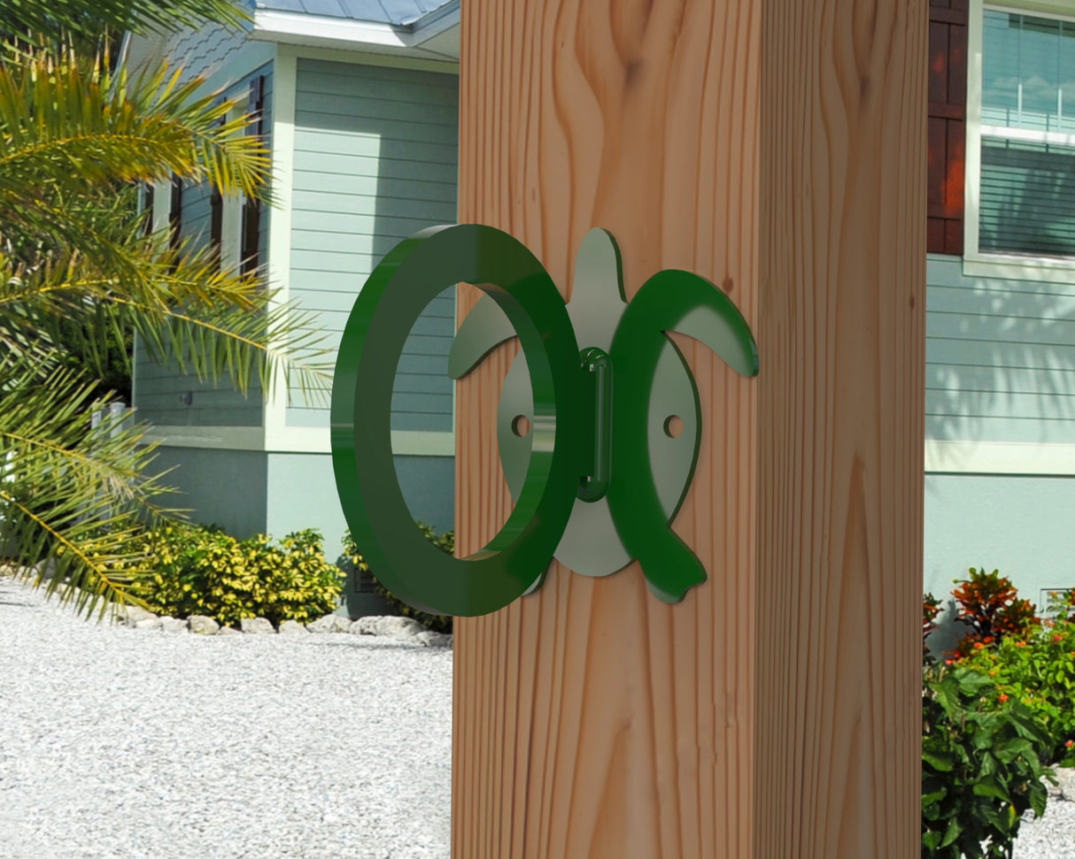 Sea Turtle Nautical Rope Ring, Light Strand Holder (3 sizes available) - Madison Iron and Wood