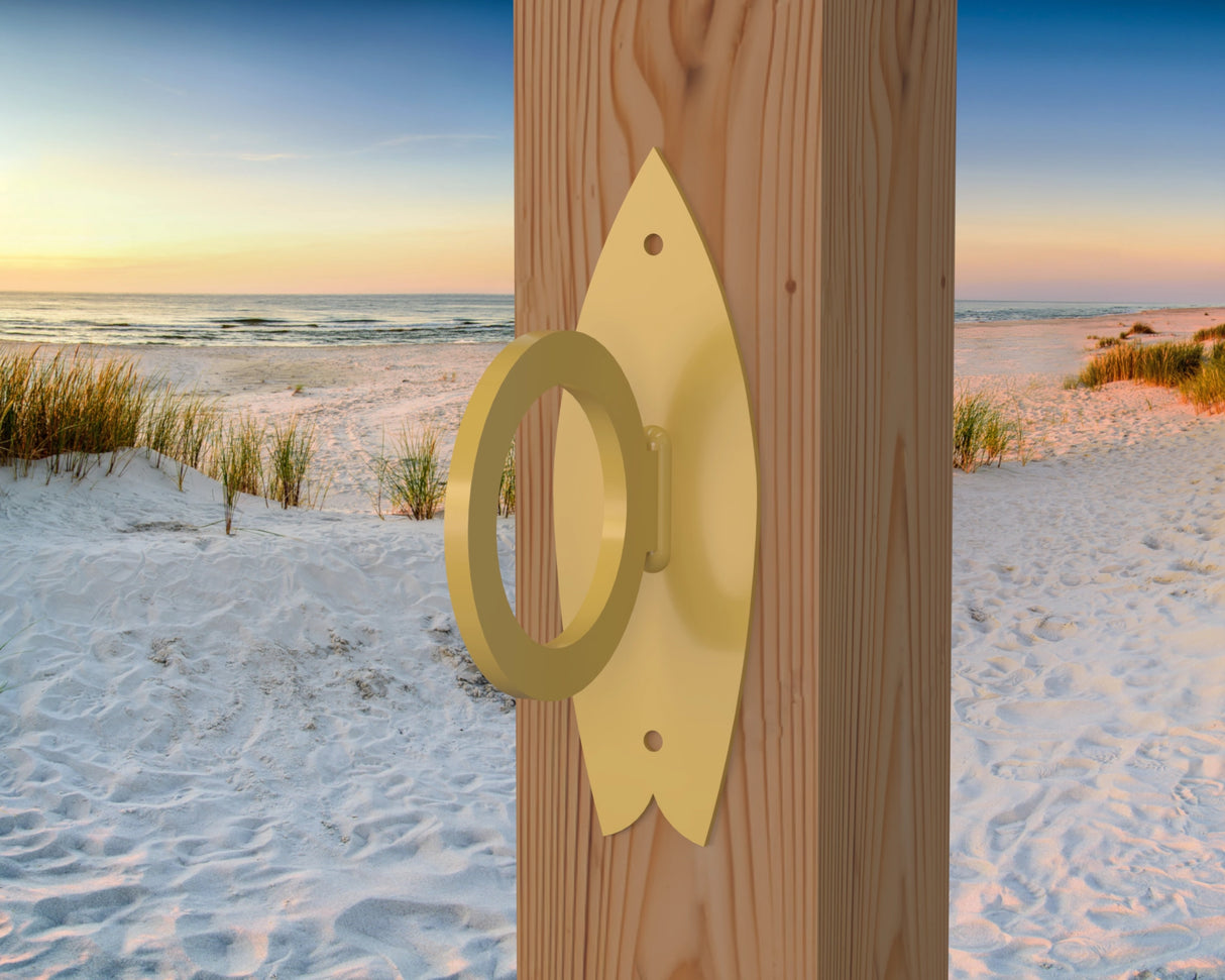 Surfboard Nautical Rope Ring, Light Strand Holder (3 sizes Available) - Madison Iron and Wood