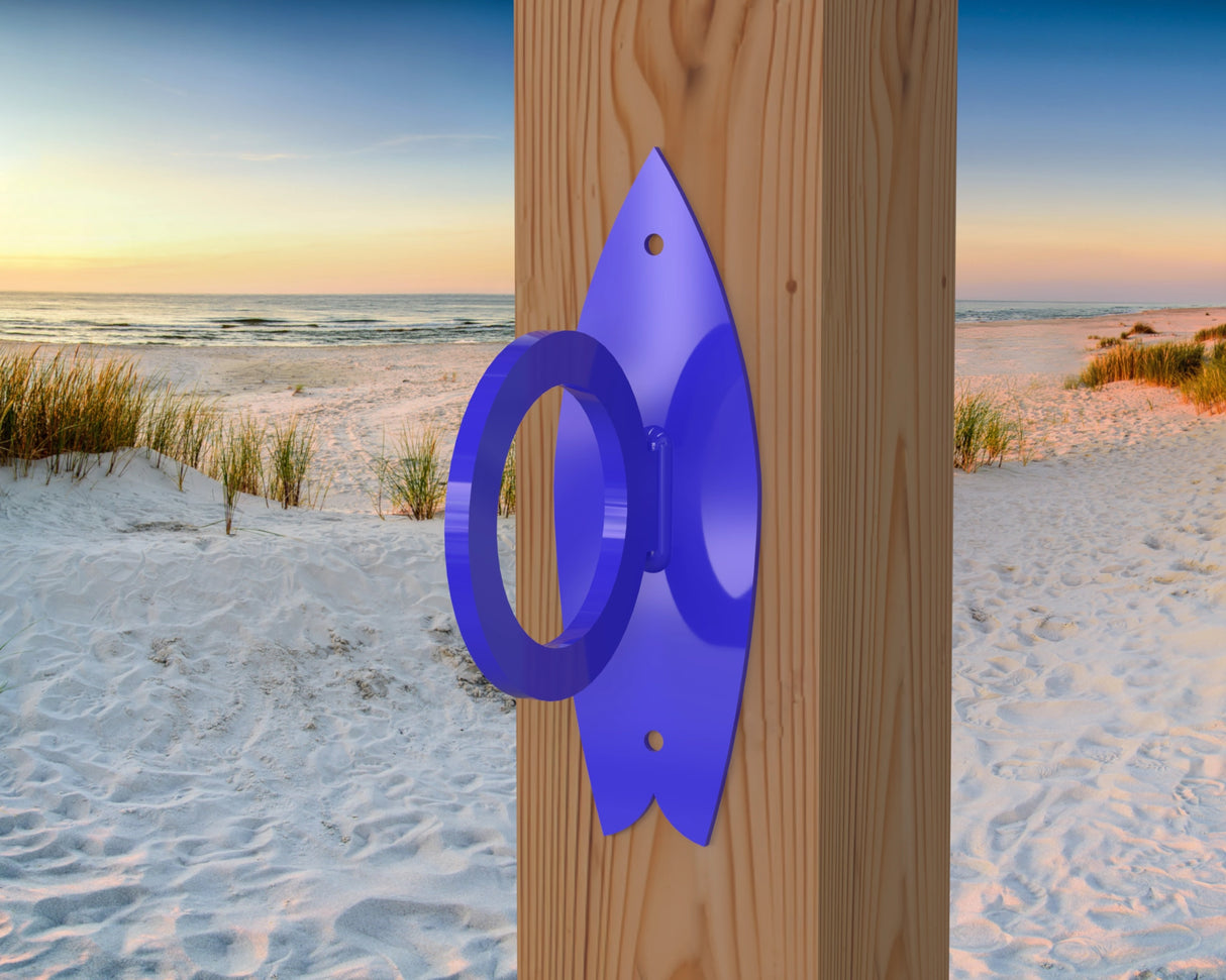 Surfboard Nautical Rope Ring, Light Strand Holder (3 sizes Available) - Madison Iron and Wood