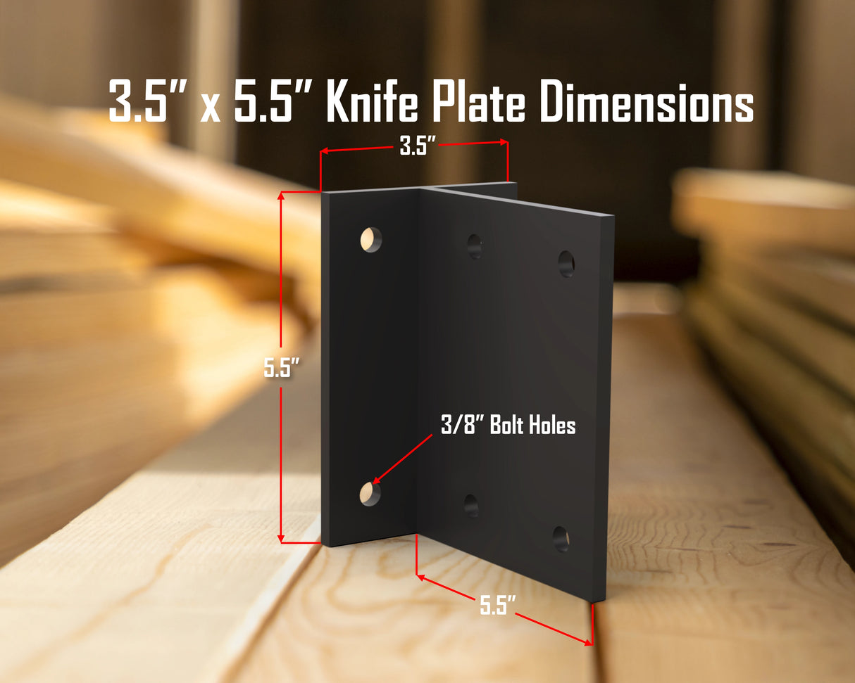 Knife Plate Brackets - Madison Iron and Wood
