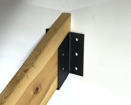 Down Angled Saddle Truss or Rafter Brackets - True Sized - Madison Iron and Wood