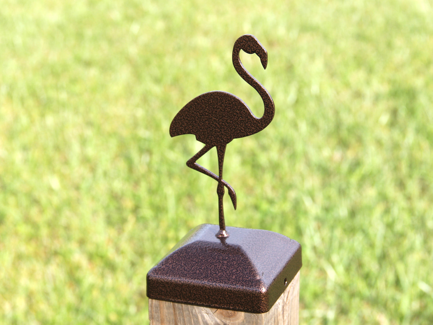 True Size 6x6 Post Cap with Birds and the Bees Finial Choice - Madison Iron and Wood