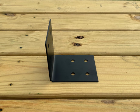 90 degree Industrial Bracket for 6" Post - Madison Iron and Wood