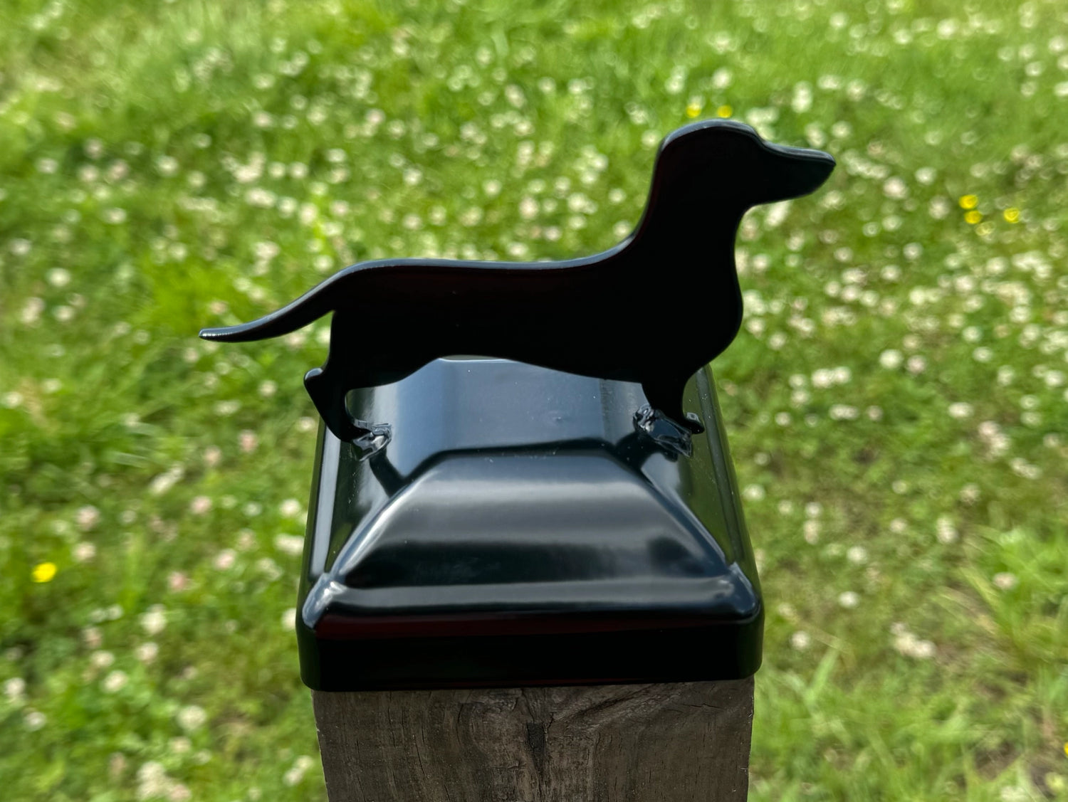 6x6 Dachshund Post Cap (Fits 5.5 x 5.5 Post Size) - Madison Iron and Wood