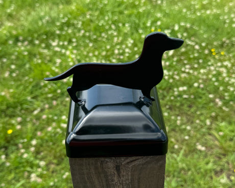 6x6 Dachshund Post Cap (Fits 5.5 x 5.5 Post Size) - Madison Iron and Wood