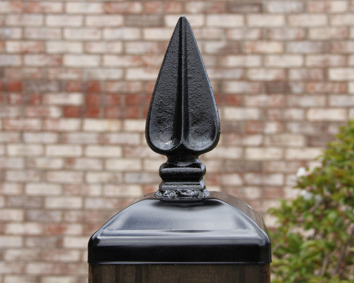 Grecian Spear Fence Post Cap (Multiple Post Sizes Available) - Madison Iron and Wood