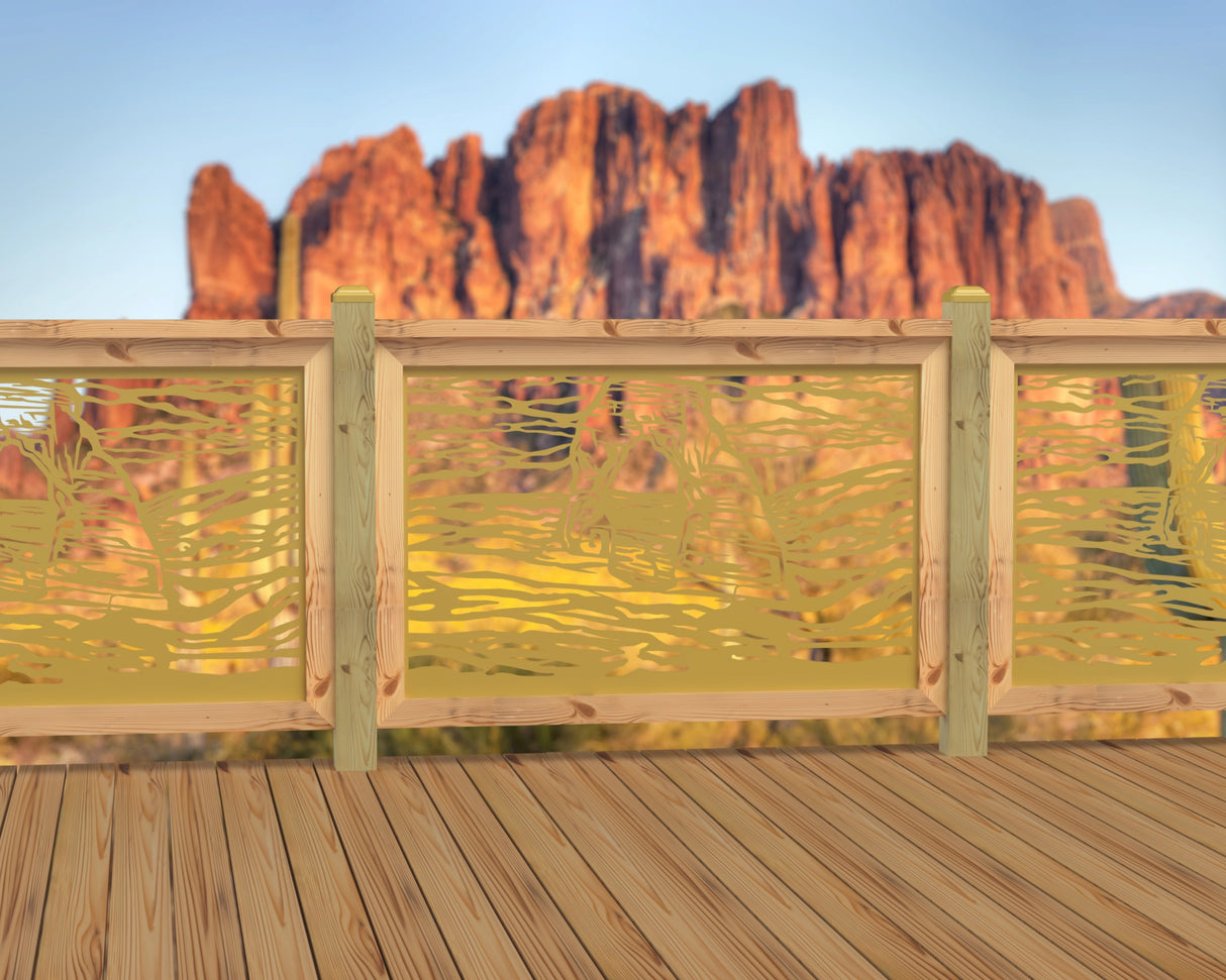 47"x30" - Arches National Park Fence/Gate Panel Insert - Madison Iron and Wood