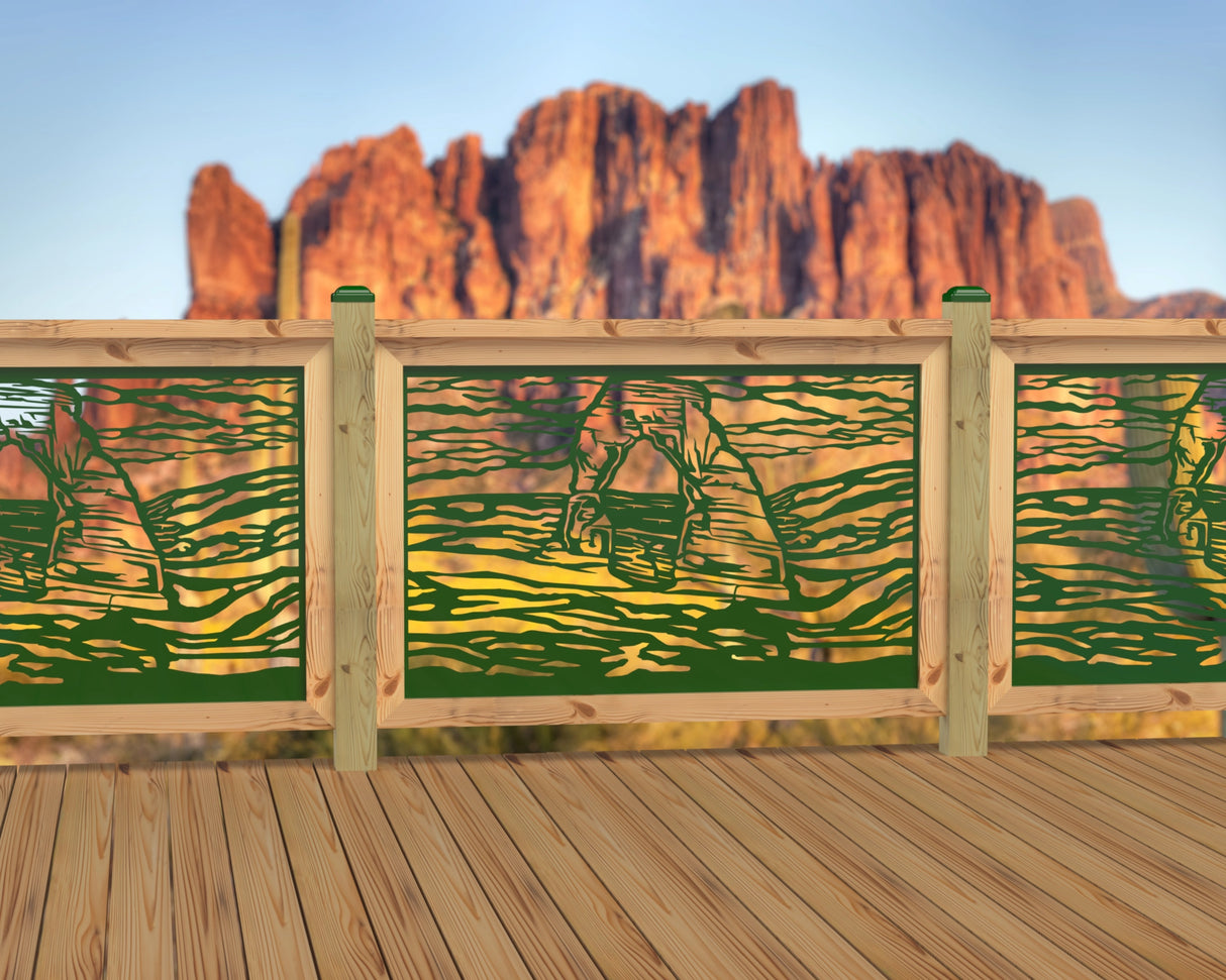 47"x30" - Arches National Park Fence/Gate Panel Insert - Madison Iron and Wood