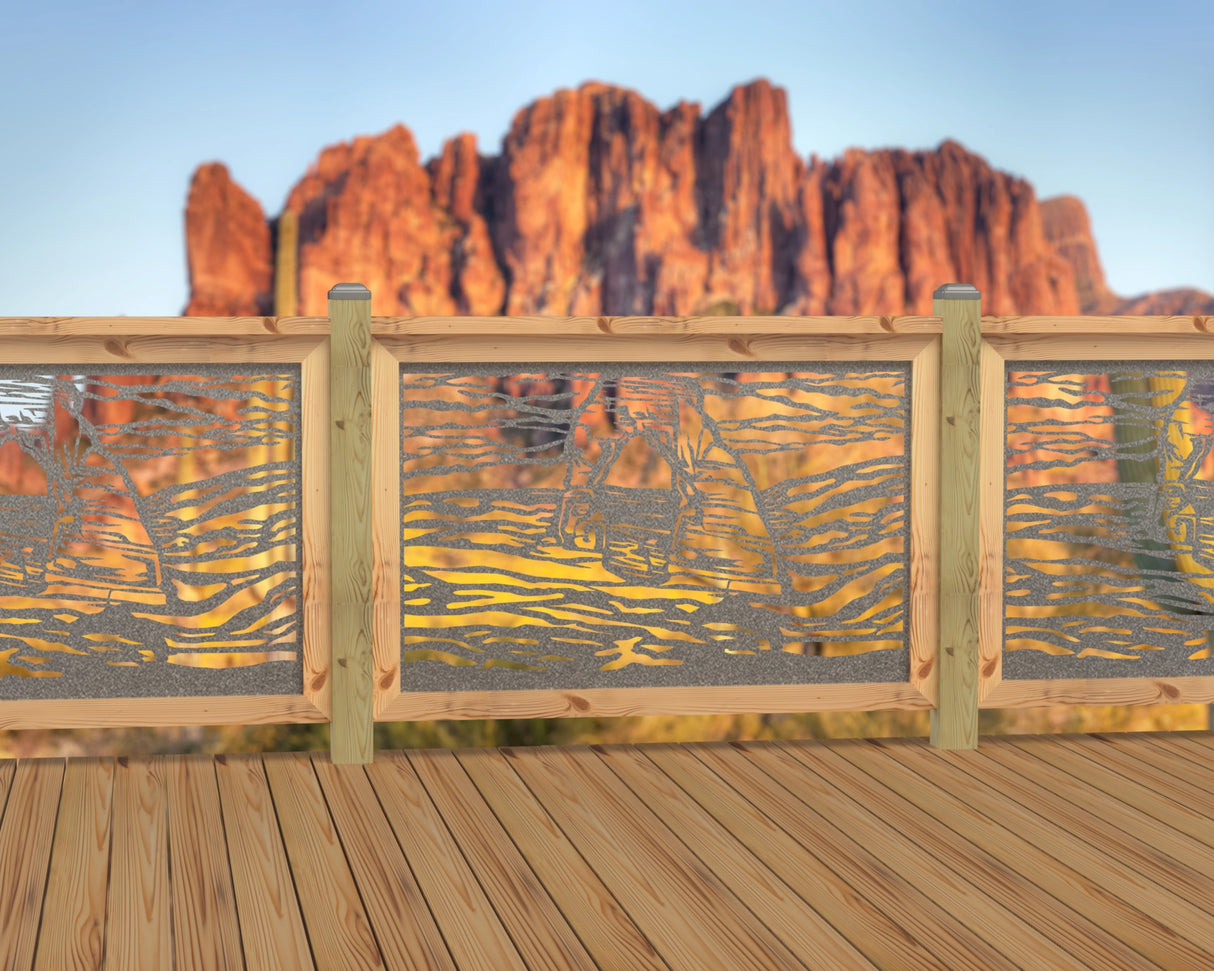 47"x30" - Arches National Park Fence/Gate Panel Insert - Madison Iron and Wood