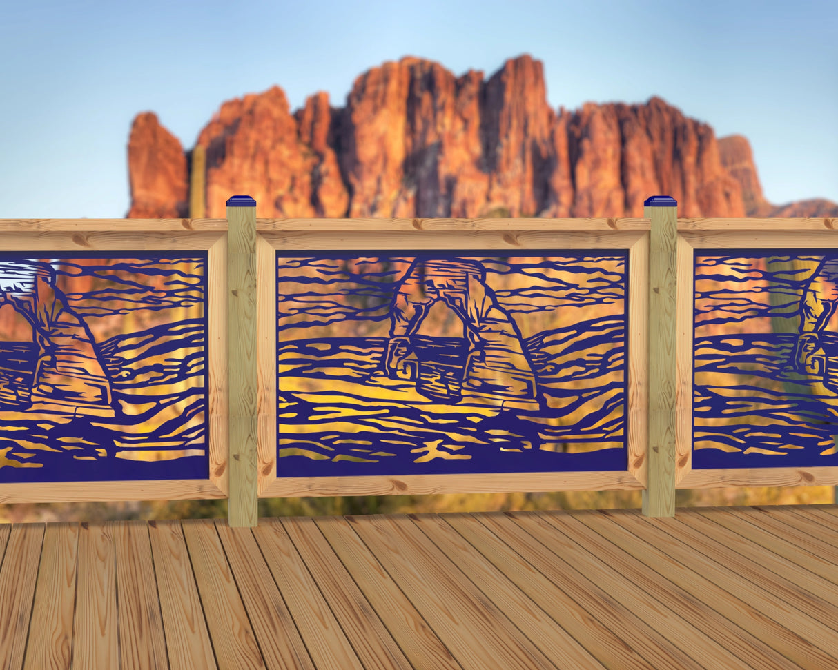 47"x30" - Arches National Park Fence/Gate Panel Insert - Madison Iron and Wood