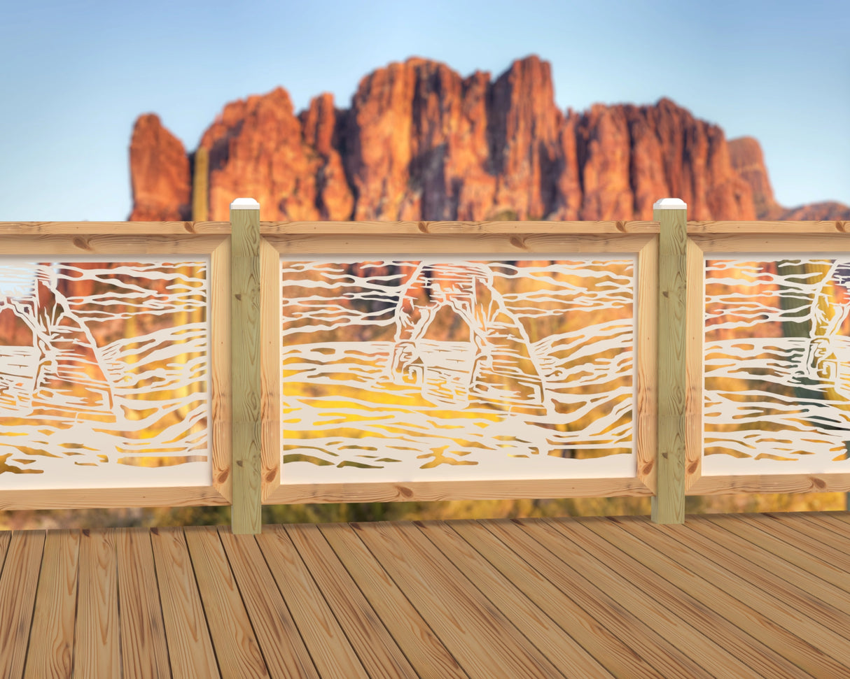 47"x30" - Arches National Park Fence/Gate Panel Insert - Madison Iron and Wood