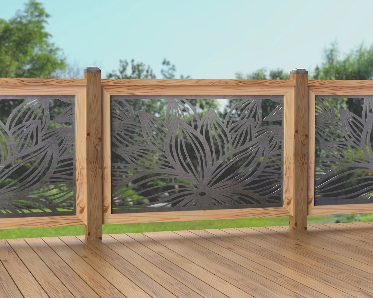 47"x30" - Garden Flower Fence/Gate Panel Insert - Madison Iron and Wood