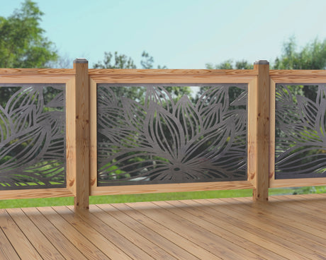 47"x30" - Garden Flower Fence/Gate Panel Insert - Madison Iron and Wood