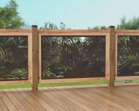 47"x30" - Garden Flower Fence/Gate Panel Insert - Madison Iron and Wood