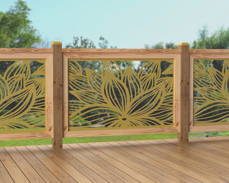 47"x30" - Garden Flower Fence/Gate Panel Insert - Madison Iron and Wood