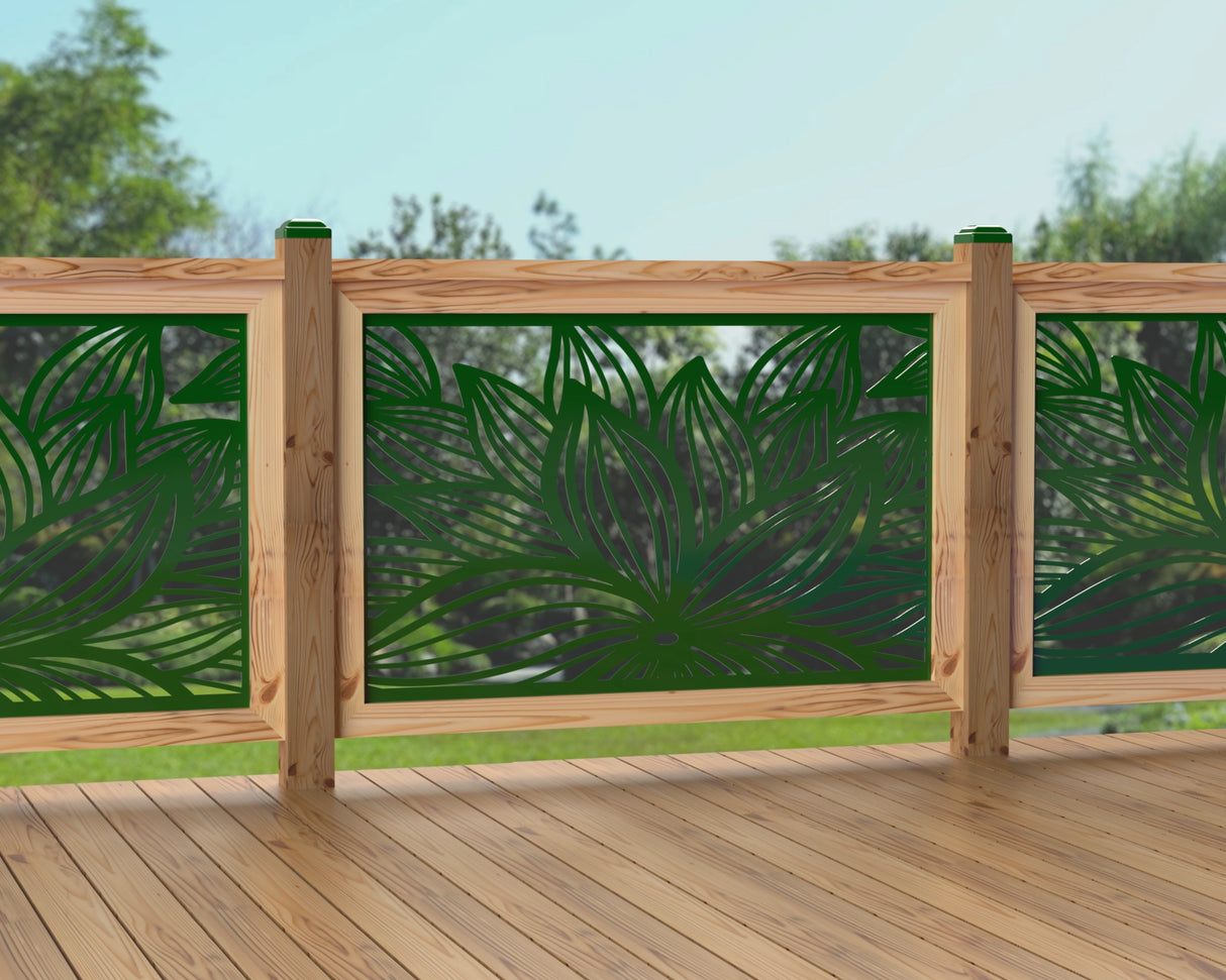 47"x30" - Garden Flower Fence/Gate Panel Insert - Madison Iron and Wood