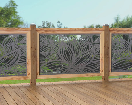 47"x30" - Garden Flower Fence/Gate Panel Insert - Madison Iron and Wood