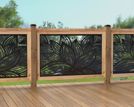 47"x30" - Garden Flower Fence/Gate Panel Insert - Madison Iron and Wood