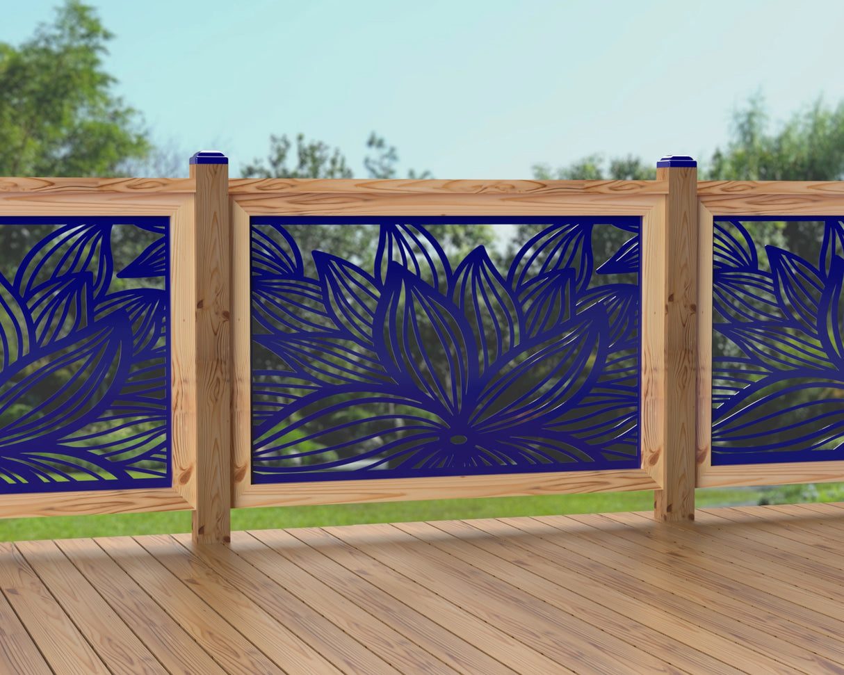 47"x30" - Garden Flower Fence/Gate Panel Insert - Madison Iron and Wood