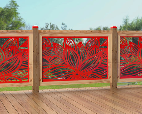 47"x30" - Garden Flower Fence/Gate Panel Insert - Madison Iron and Wood