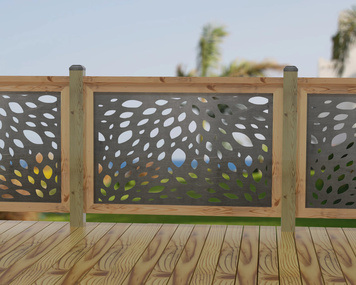 Botanica Wave Railing Panel Insert - Madison Iron and Wood