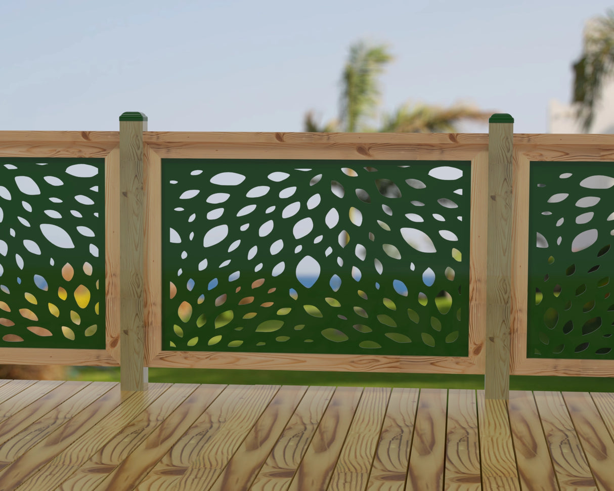Botanica Wave Railing Panel Insert - Madison Iron and Wood