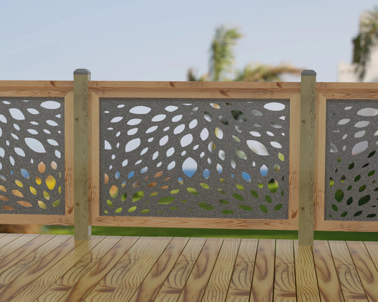 Botanica Wave Railing Panel Insert - Madison Iron and Wood