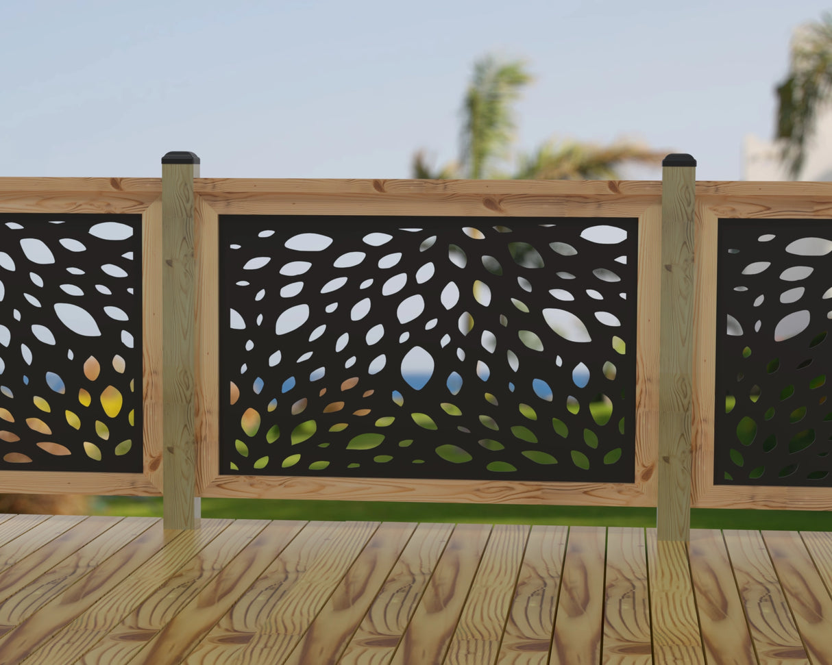 Botanica Wave Railing Panel Insert - Madison Iron and Wood