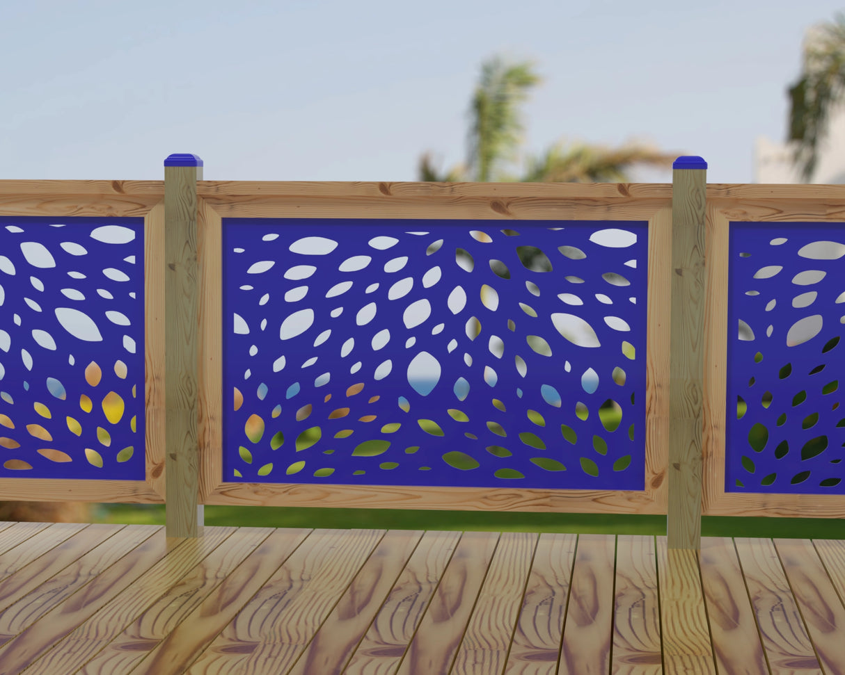 Botanica Wave Railing Panel Insert - Madison Iron and Wood