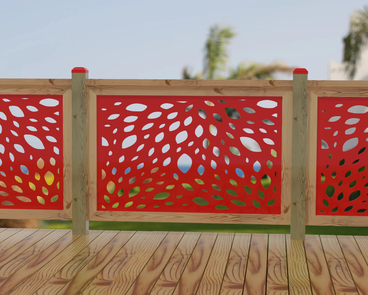 Botanica Wave Railing Panel Insert - Madison Iron and Wood