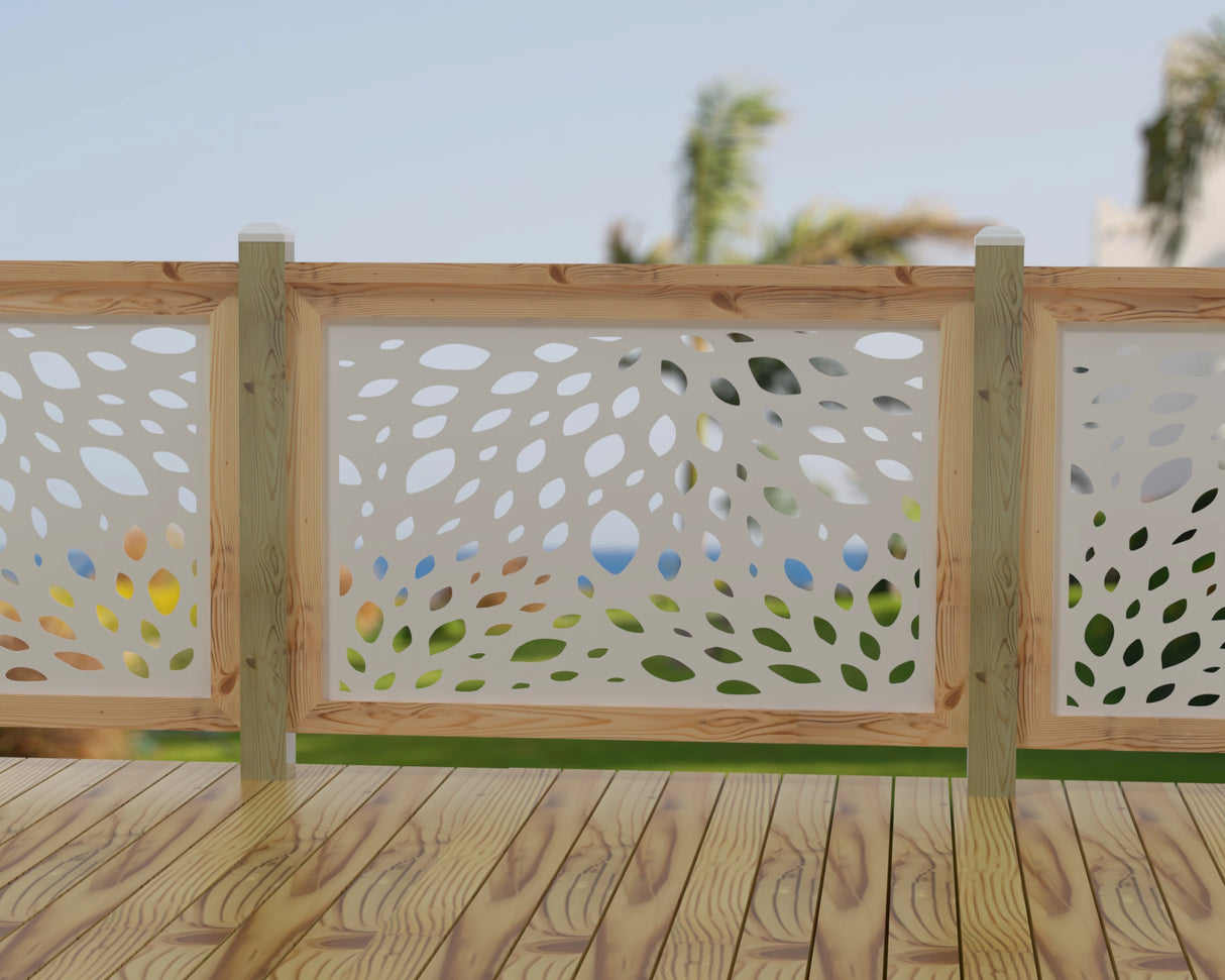 Botanica Wave Railing Panel Insert - Madison Iron and Wood