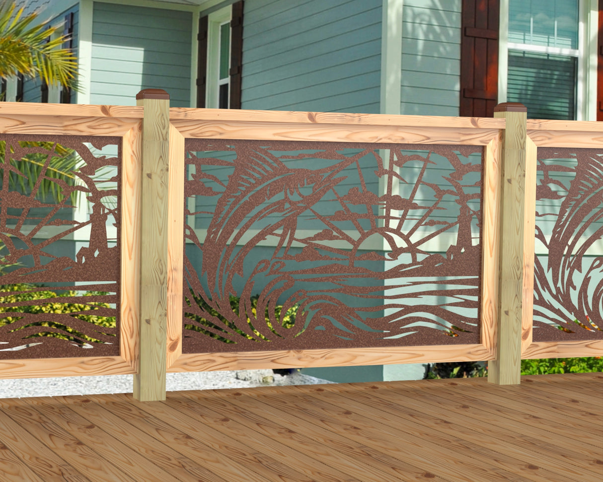 Marlin Jumping Railing Panel Insert