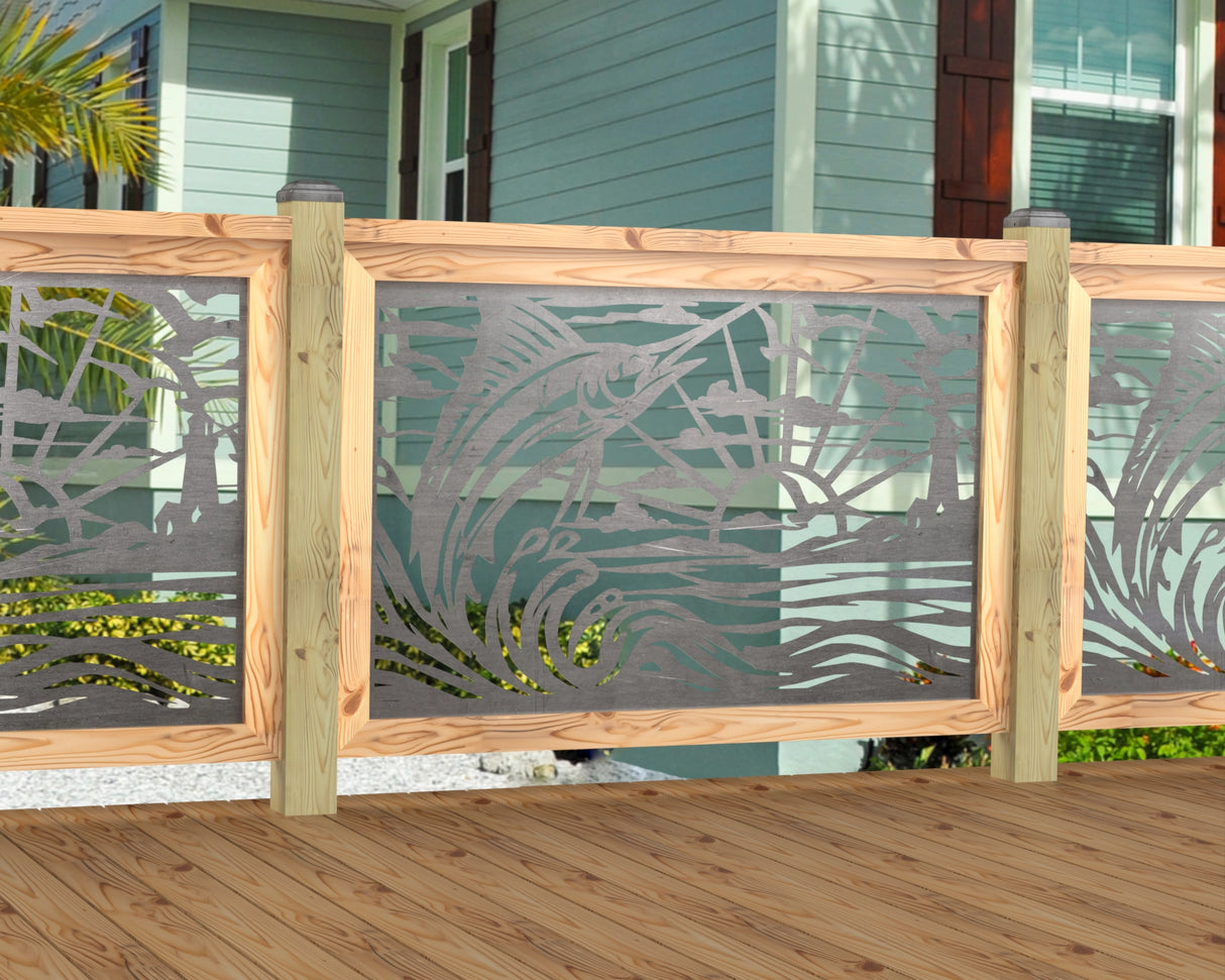 Marlin Jumping Railing Panel Insert