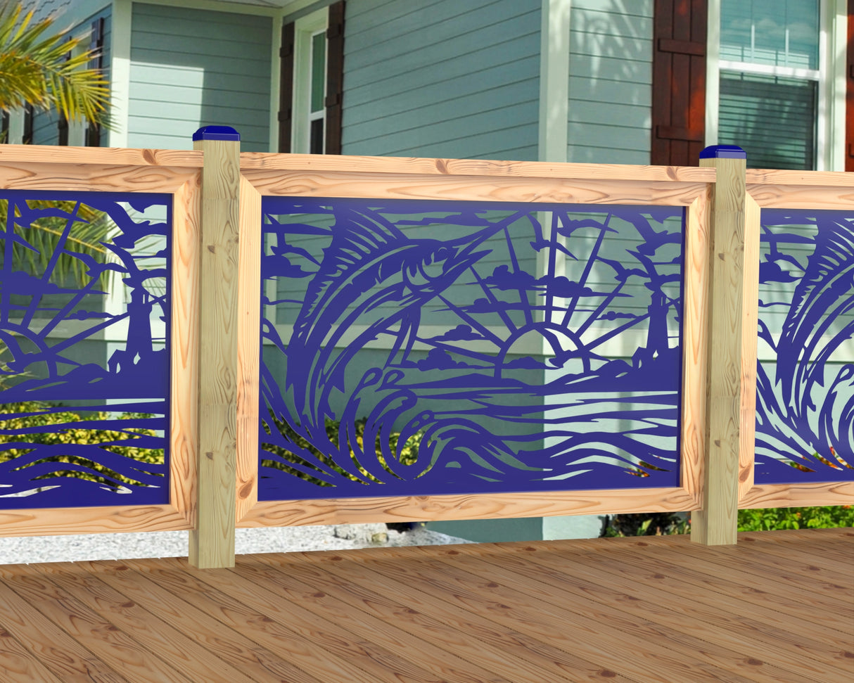 Marlin Jumping Railing Panel Insert