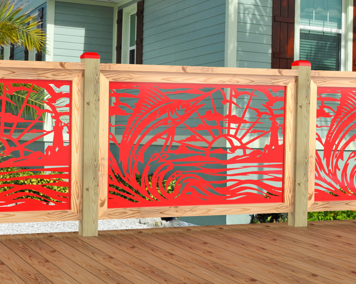 Marlin Jumping Railing Panel Insert