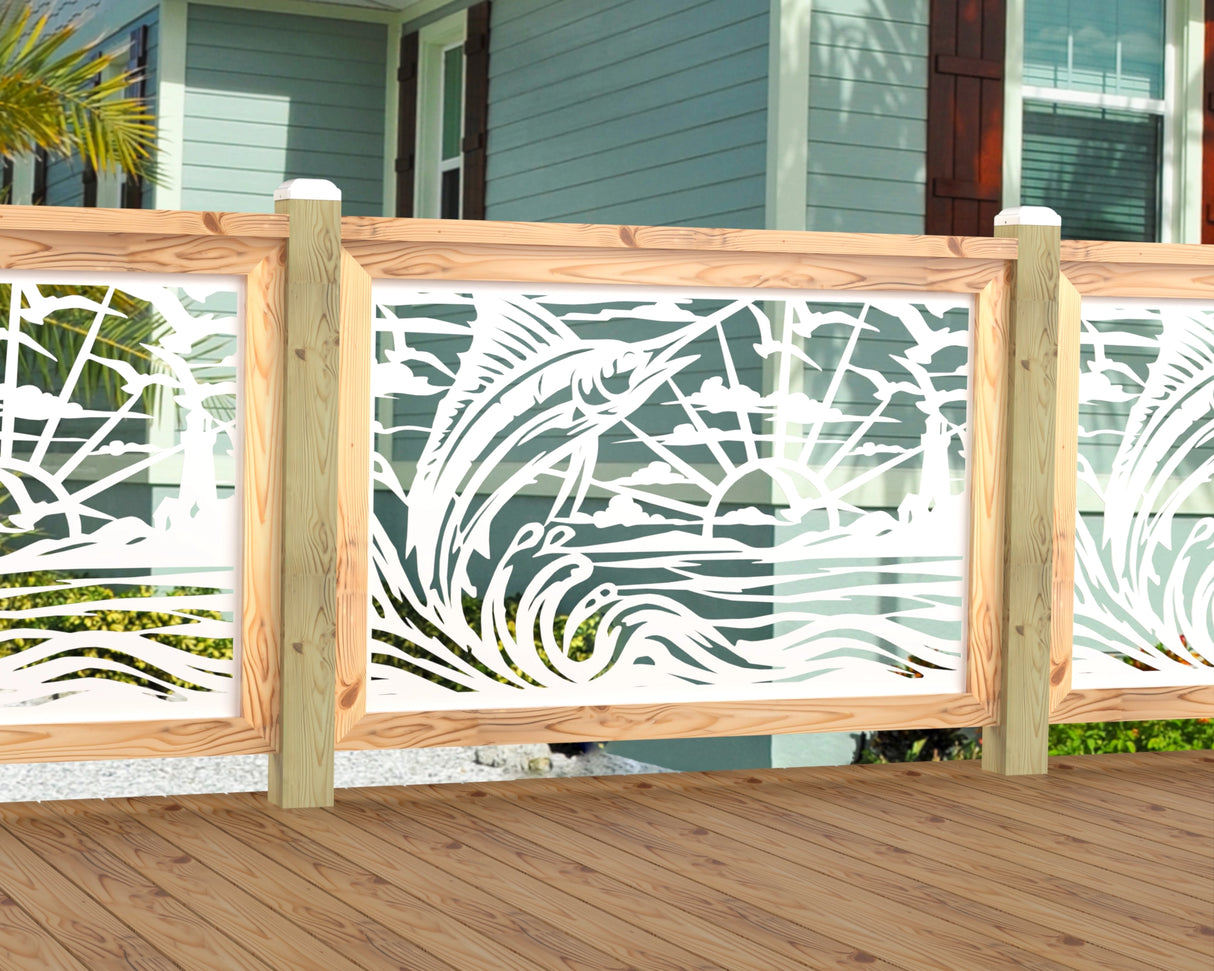 Marlin Jumping Railing Panel Insert