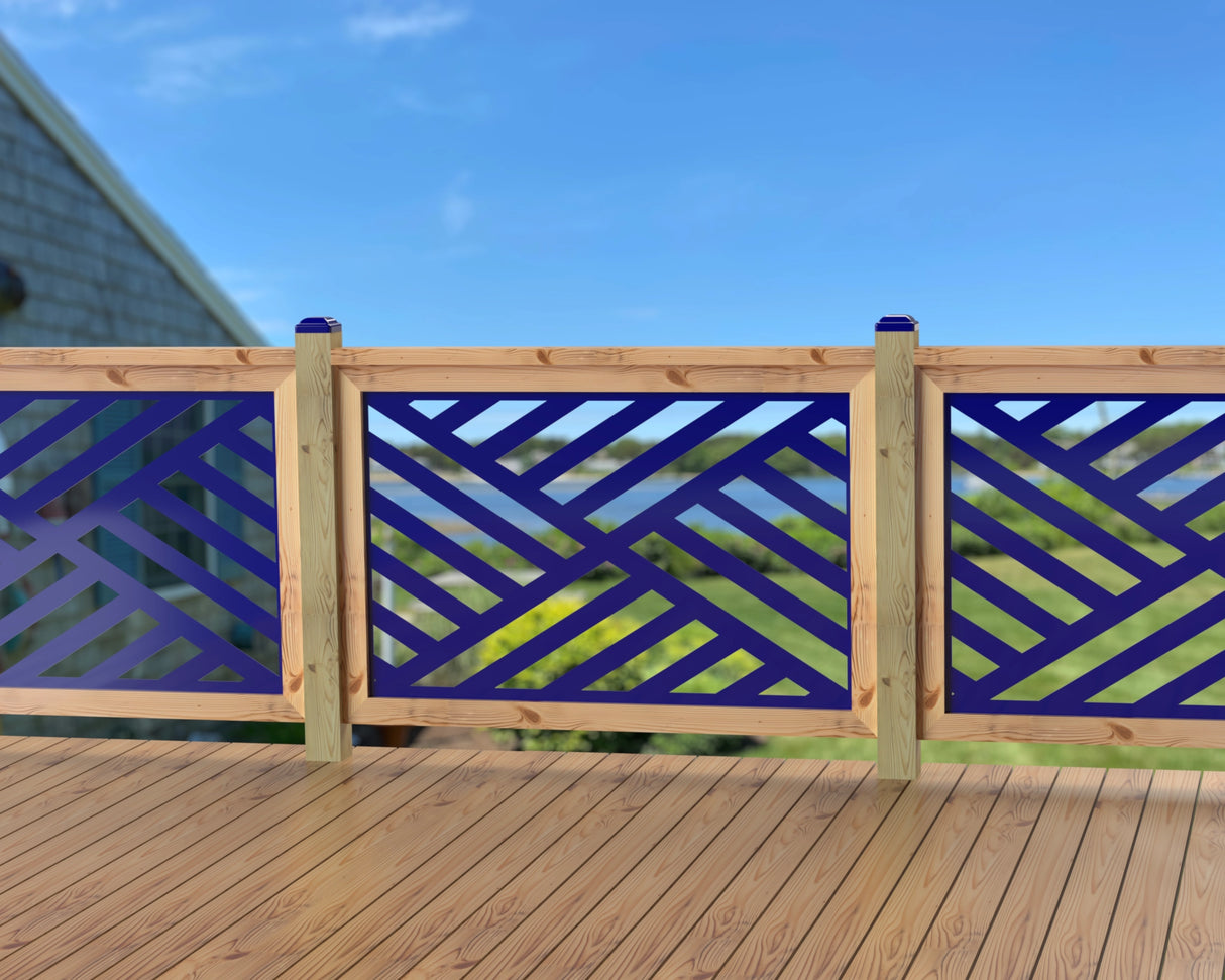 47"x30" - Modern Design Fence/Gate Panel Insert - Madison Iron and Wood