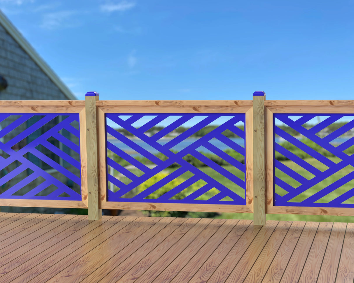 47"x30" - Modern Design Fence/Gate Panel Insert - Madison Iron and Wood