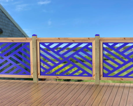 47"x30" - Modern Design Fence/Gate Panel Insert - Madison Iron and Wood