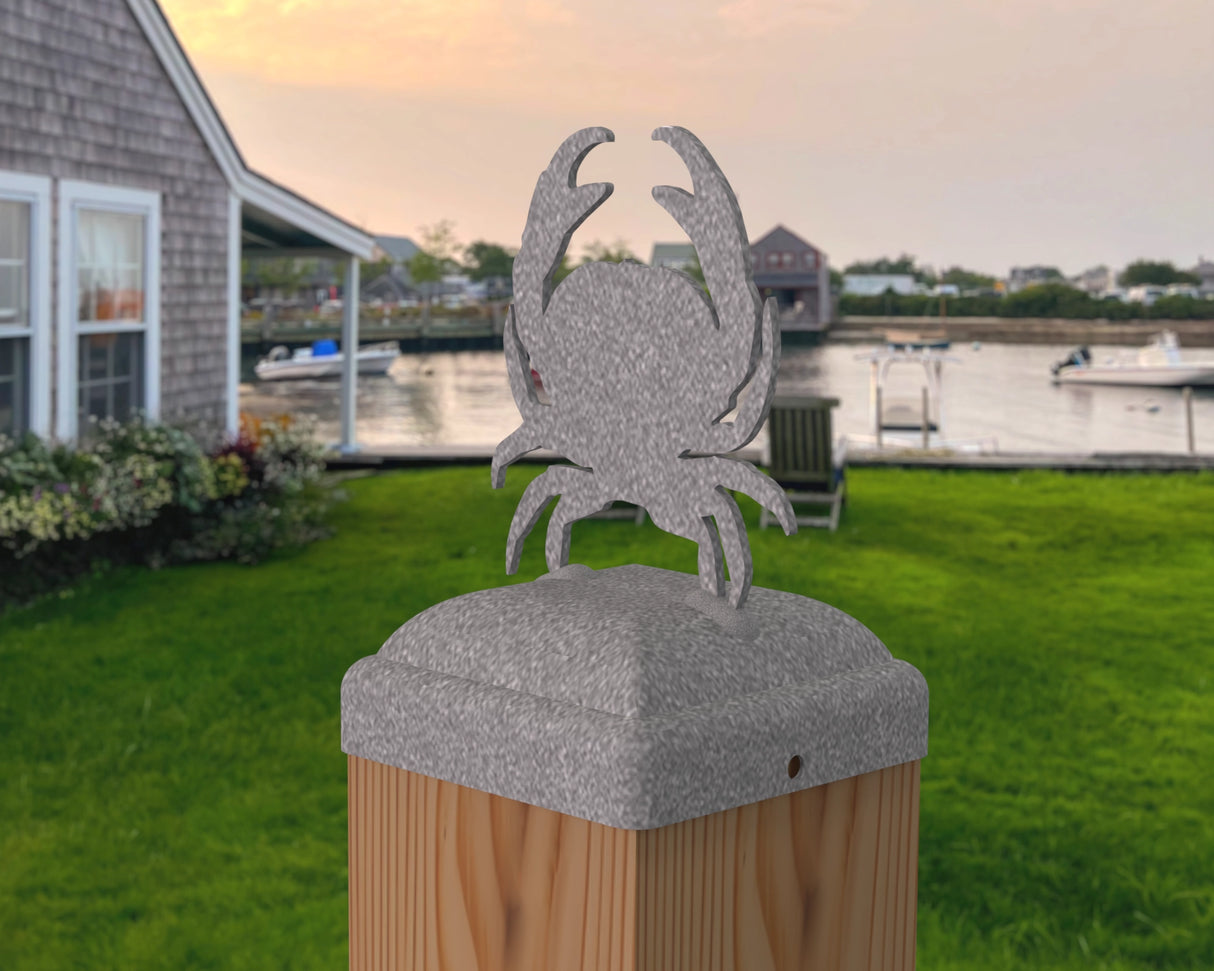 Crab Fence Post Cap (Multiple Post Sizes Available) - Madison Iron and Wood