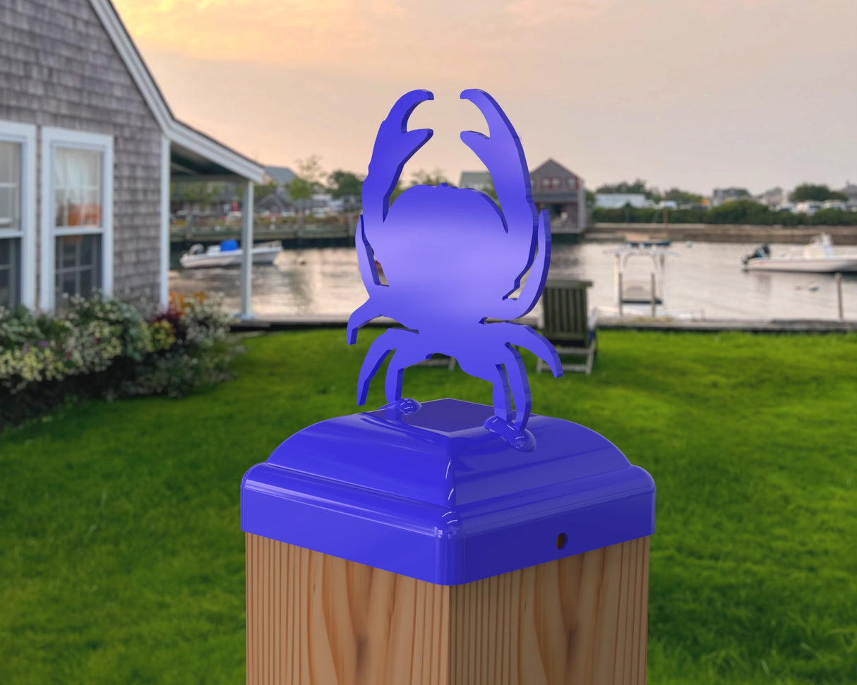 Crab Fence Post Cap (Multiple Post Sizes Available) - Madison Iron and Wood