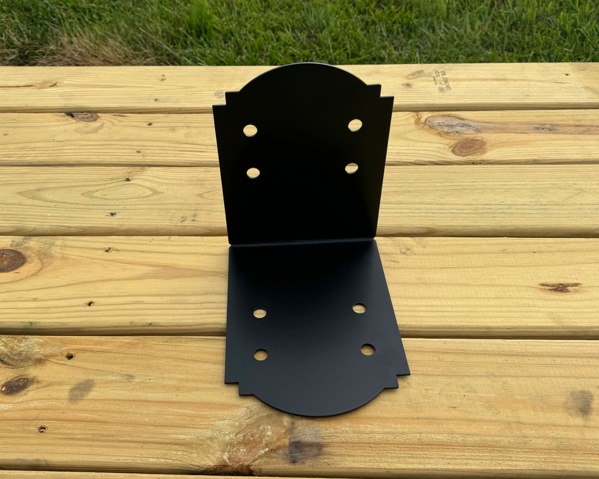 Crowned 90 Degree Brackets for 8x8 Dimensional Lumber - Madison Iron and Wood