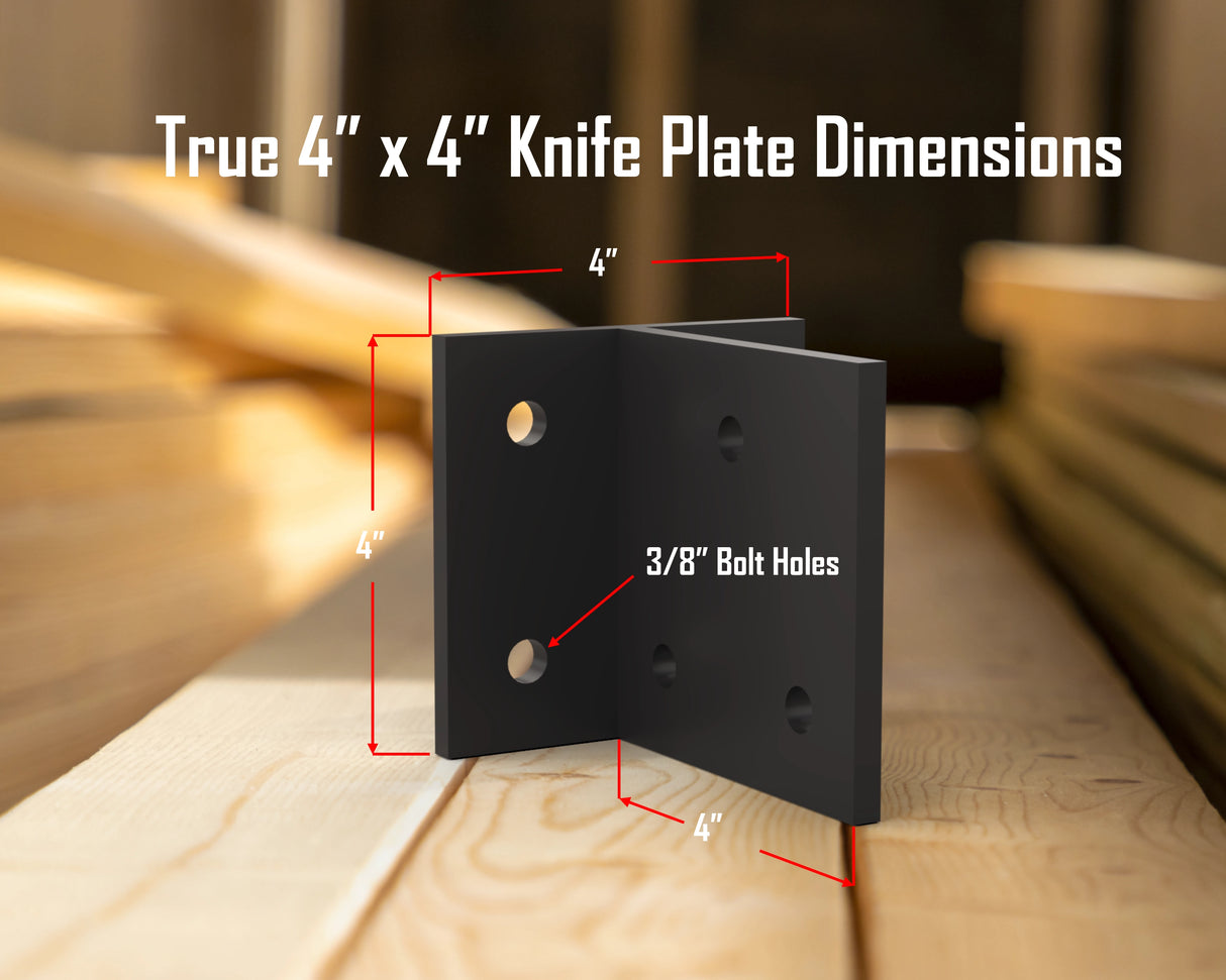 Knife Plate Brackets - Madison Iron and Wood