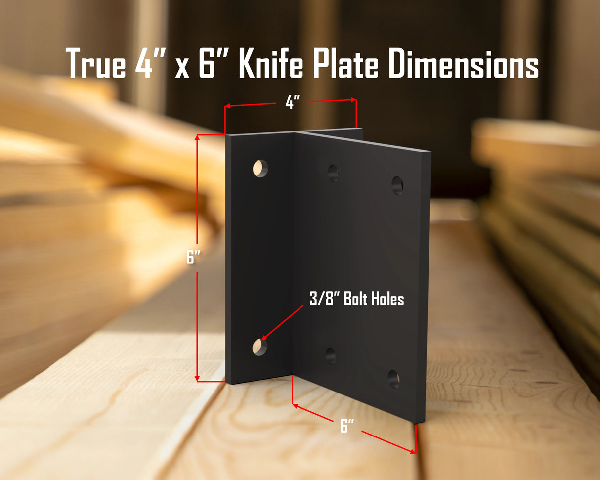Knife Plate Brackets - Madison Iron and Wood