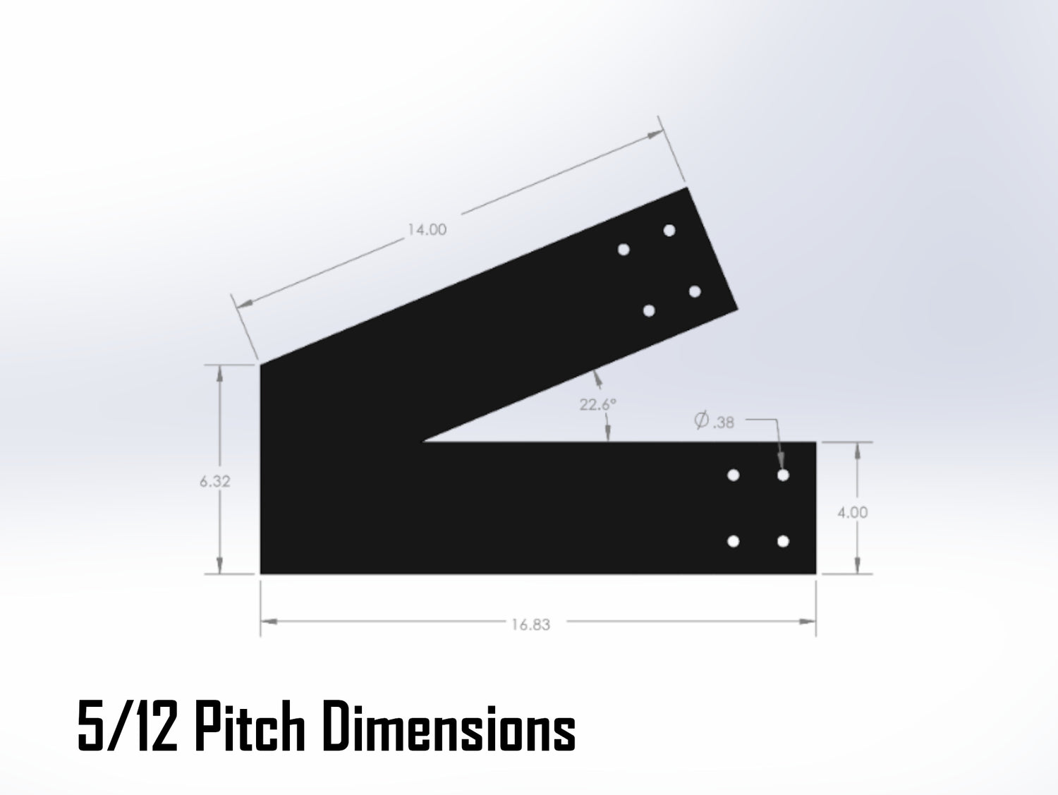 Web Truss Industrial Brackets, For 6 Inch Lumber - Madison Iron and Wood