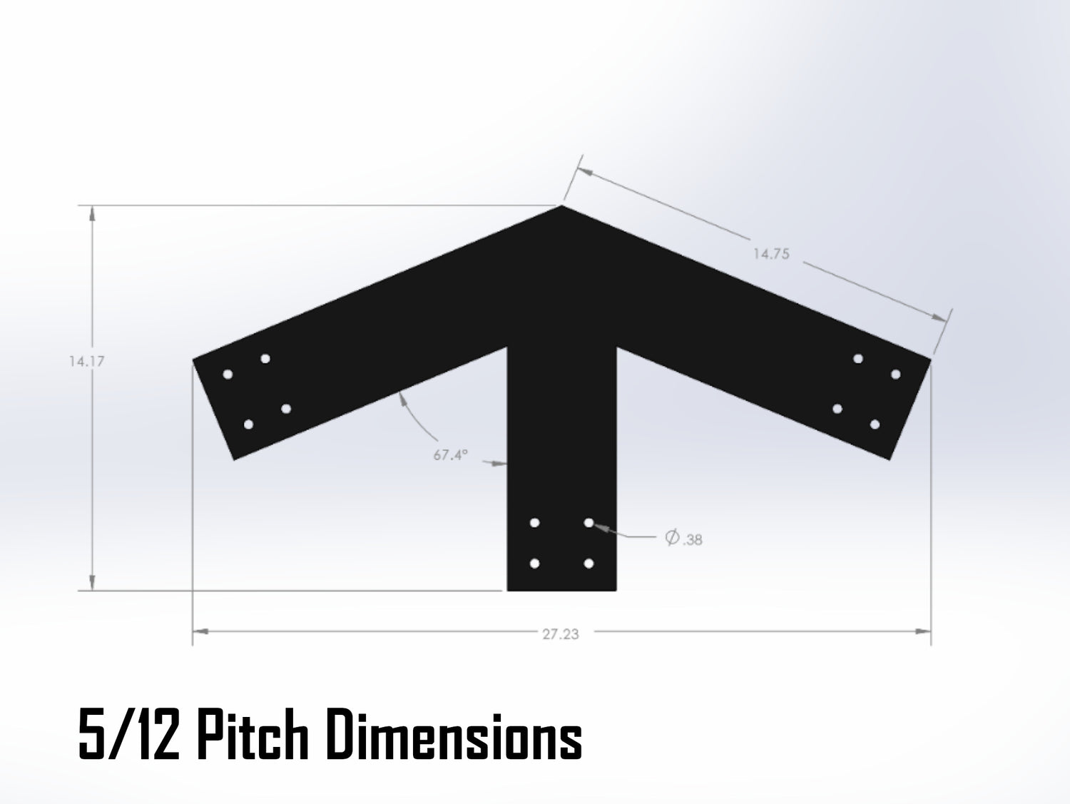 Web Truss Industrial Brackets, For 6 Inch Lumber - Madison Iron and Wood